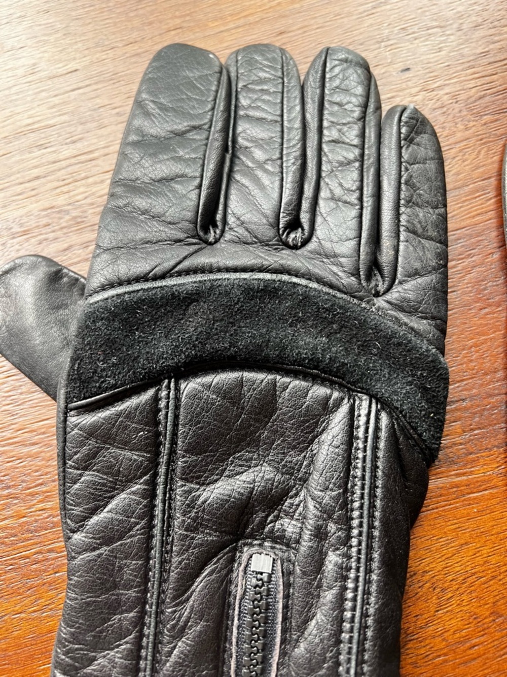 Vintage Tour Master Leather Gloves Motorcycle Zip XL Unisex - Picture 8 of 8